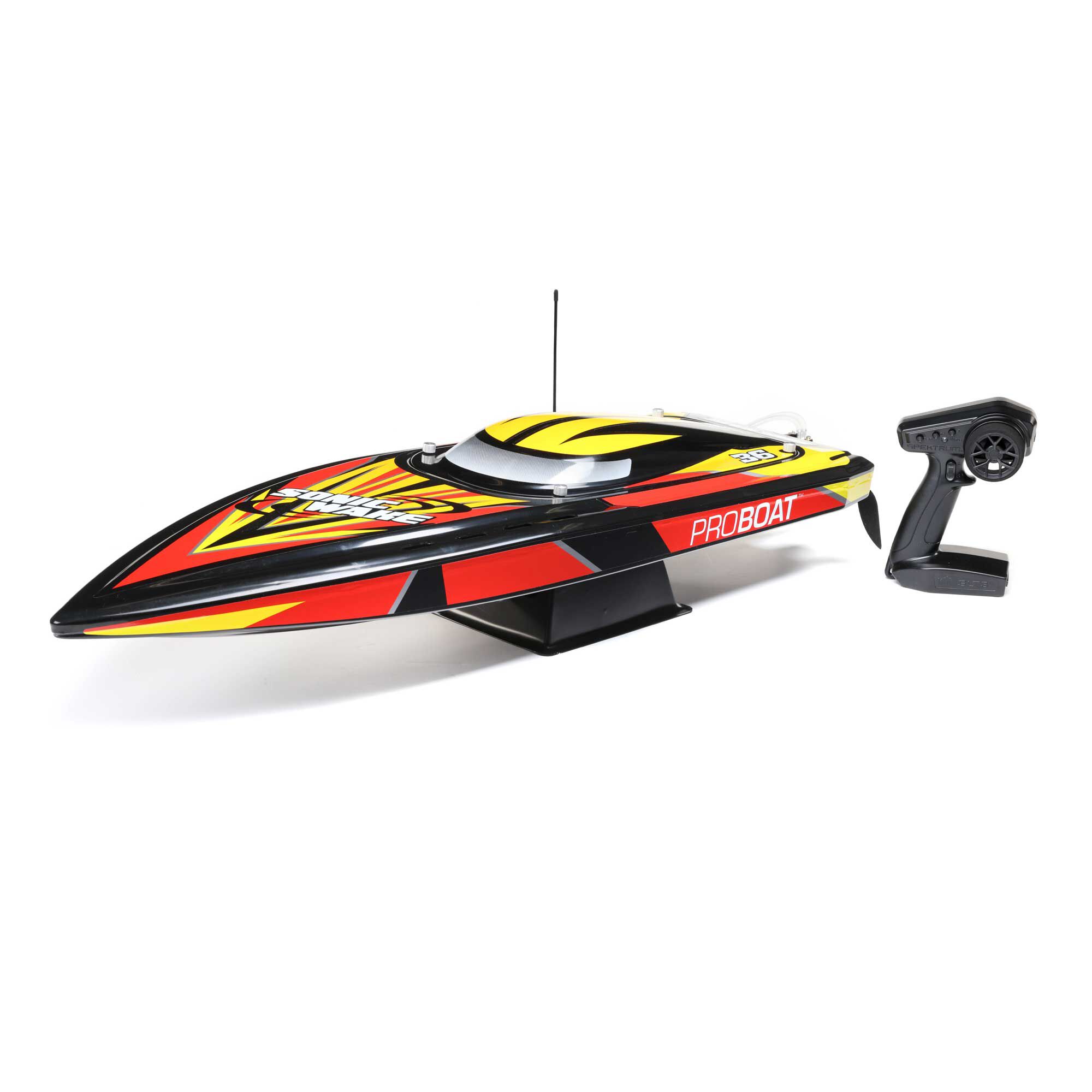 Sonicwake V2 36 Self Righting Brushless Deep V RTR Black Pro Boat
