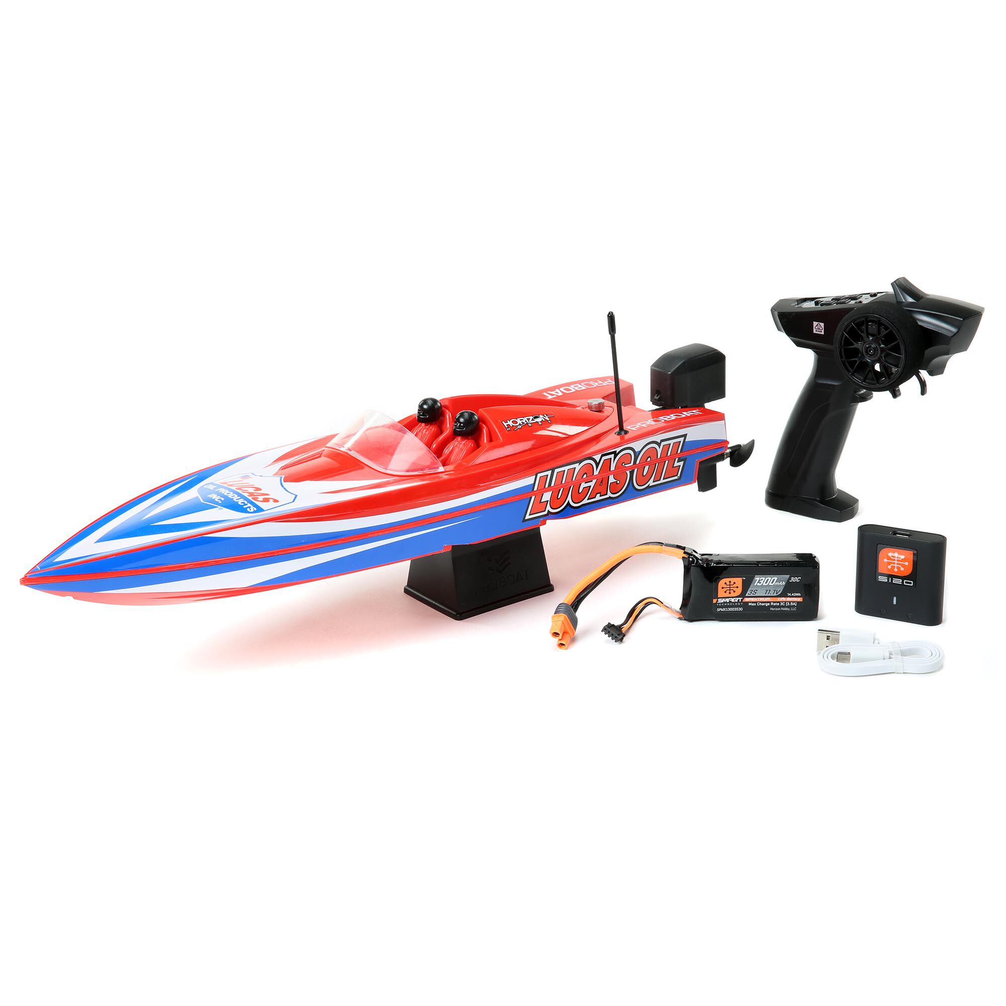 Lucas Oil 17 Power Boat Racer Self Righting Deep V RTR Pro Boat