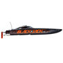Blackjack 42" 8S Brushless Catamaran RTR: Black/Orange
