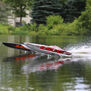 Blackjack 42" 8S Brushless Catamaran RTR: Black/Orange