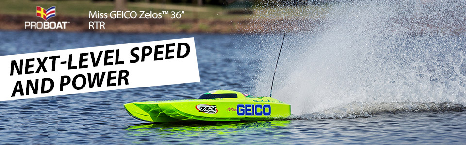 Miss GEICO Zelos 36 Twin Brushless Catamaran