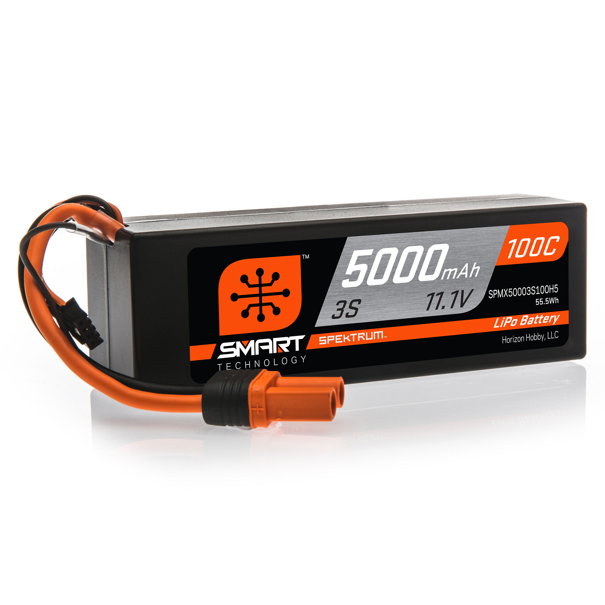 11.1V 5000mAh 3S 100C Smart Hardcase LiPo Battery: IC5 | Pro Boat